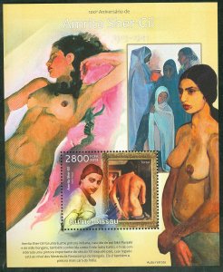 GUINEA BISSAU 2013 100th  ANNIVERSARY AMRITA SHER-GIL  SOUVENIR  SHEET