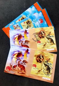 Indonesia Australia Centenary Of Kangaroo Stamps 2013 Orang Utan Wildlife (FDC)