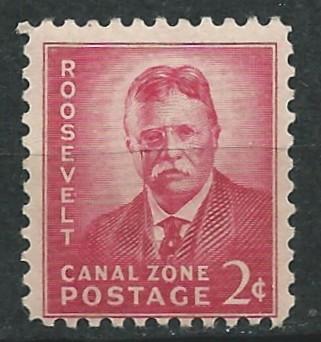 Canal Zone # 138  Theodore Roosevelt (1) Unused VLH