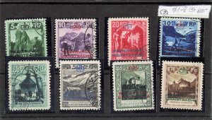 LIECHTENSTEIN   O1-8  USED  (2)