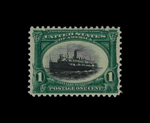 U.S. Scott# 294  1901 1c grn & blk  Navigation on the Great  Lakes   mint-nh-...