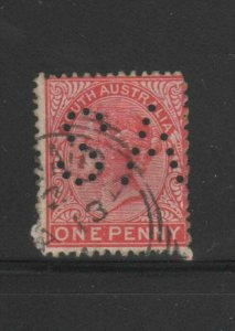 AUSTRALIA-SOUTH AUSTRALIA  #145  1906    1p  QUEEN VICTORIA   F-VF  USED  h