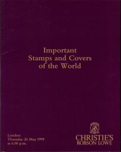 Important Stamps and Covers of the World, Christie's Robs...