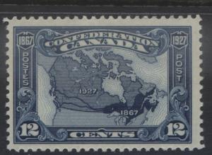 Canada - Scott 145 - Map of Canada -1927 - MLH - Single 12c Stamp