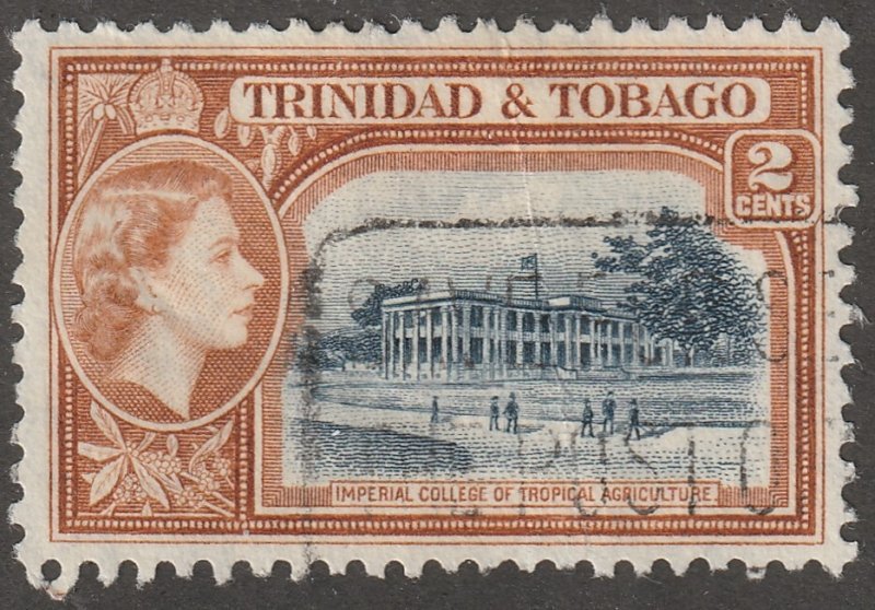 Trinidad and Tobago, stamp, Scott#73,  used, hinged,  2 cents,