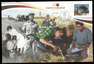 #S93 - 2013 Special Event Cover - 100th The Olds College - Superfleas
