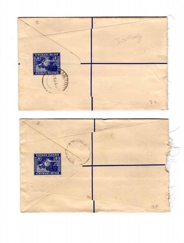 SOUTH AFRICA 1930'S COLLECTION OF  7 COVERS 5 ARE REGISTERED