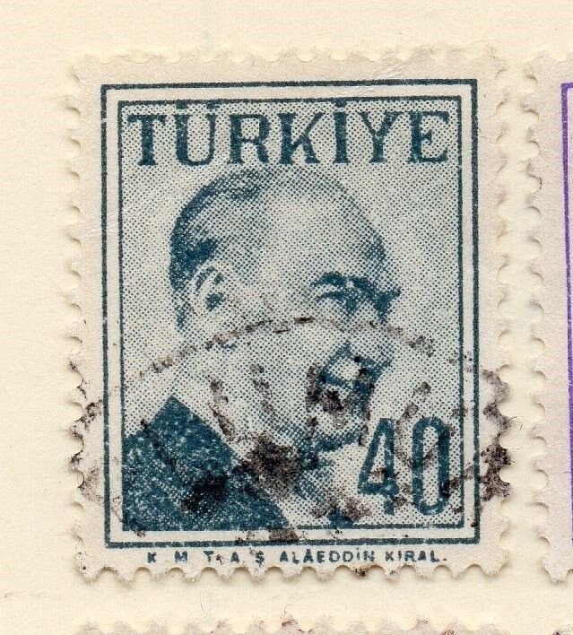 Turkey 1957 Early Issue Fine Used 40k. 093052