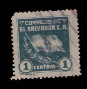 El Salvador Scott 548 Used Flag  stamp