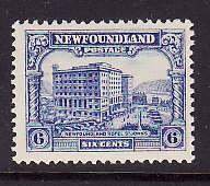 Newfoundland-Sc#168- id6-unused NH 6c Hotel-1929-31-