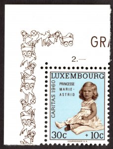 1960, Luxembourg 30+10c, MNH, Sc B216