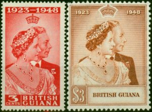 British Guiana 1948 RSW Set of 2 SG322-323 Fine LMM