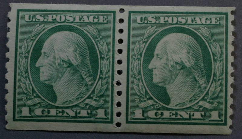 United States #490 1 Cent Washington Coil Pair MNH