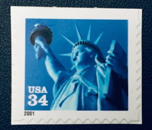 United States #3485  34¢ Liberty from booklet pane.  MNH