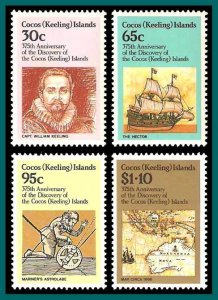 Cocos 1984 Anniversary of Discovery, MNH  115-118,SG115-SG8