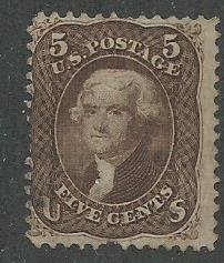 1863 United States Scott Catalog Number 76 Used