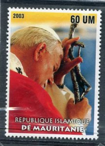 Mauritania 2003 POPE JOHN PAUL II Holiness 1 value Perforated Mint (NH)