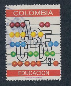 Colombia 1977 Scott 861 used - 3p, popilar education