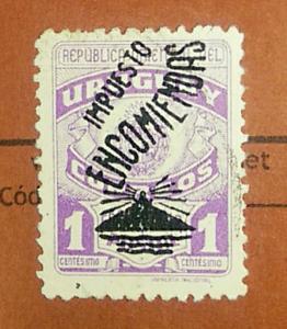 Uruguay 1949 Parcel Post Stamp #Q74 1c Used.