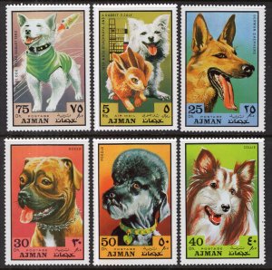 Ajman MI 1203-1207 Dogs MNH VF