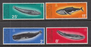 British Antarctic Territory 64-67 Whales MNH VF