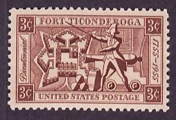 1071 Fort Ticonderoga mint single