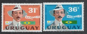 URUGUAY SC# C193-4 FVF/MNH 1959