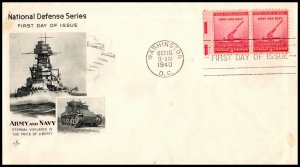 11141 OAS-CNY FDC SCOTT 900 – 1940 2c Anti-Aircraft Gun