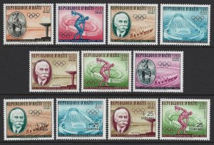 Haiti 1960 Olympics #462-465, C163-C165, B18-B19, CB28-CB29 VF-NH CV $5.45
