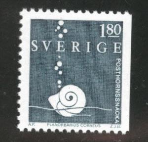 SWEDEN Scott 1468 MNH** 1983 snail stamp