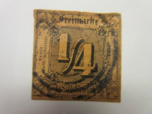 German States THURN and TAXIS Scott 1 USED Lot11 Cat $60