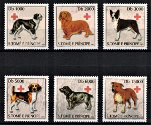 S. TOME E PRINCIPE 2003 - Dogs / complete set MNH