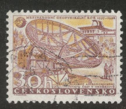 Czechoslovakia Scott 836 used Radio Telescope 1957 