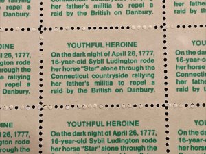 1975 sheet, Contributors To The Cause - Sybil Luddington Sc #1559