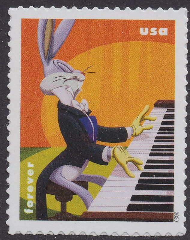 US 5494-5503 5503a Bugs Bunny forever block (10 stamps) MNH 2020 