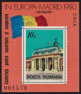 Romania European Security and Co-operation Conference Madrid MS 1980 MNH