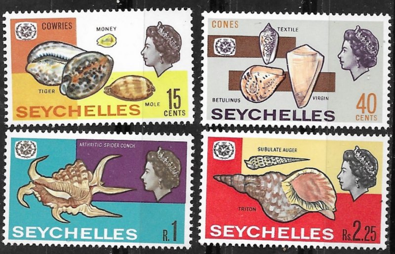 Seychelles # 237-40 Int'l Tourism Year   (4) Mint NH