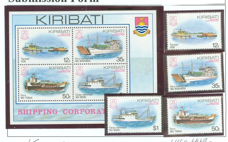 Kiribati #440-443a  Single (Complete Set)