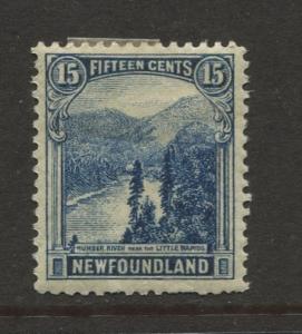 Newfoundland - Scott 142 - Pictorial Definitive - 1923 - MH - Single 15c Stamp