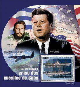 NIGER - 2022 - Cuban Missile Crisis - Perf Souv Sheet #2 - Mint Never Hinged