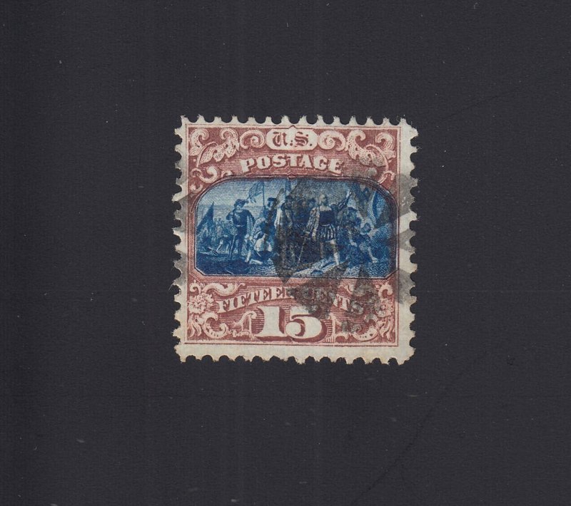 Scott #119 15c 1869 Type II USED - Cat $200.00 - Sound
