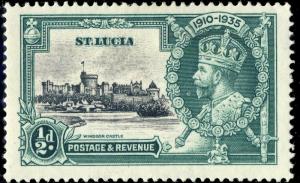 St-LUCIA - 1935 - SG 109 1/2d KGV Silver Jubilee - MINT* (a)