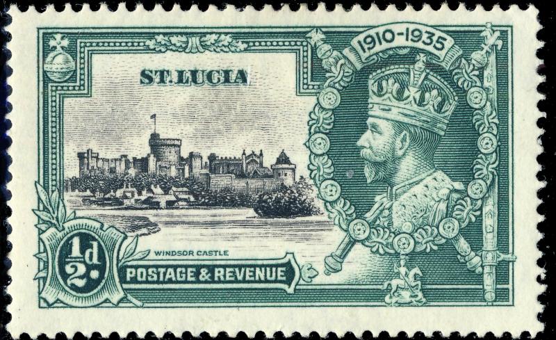 St-LUCIA - 1935 - SG 109 1/2d KGV Silver Jubilee - MINT* (a)