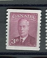 CANADA 1950 GEO VI  #299    COIL  MNH...$2.50