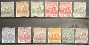 Barbados, 1904-1910, SC 90-101, MLH, VF,  Complete Set