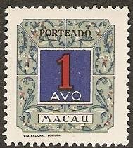 Macao 1952 Scott J53 Postage Due MNH