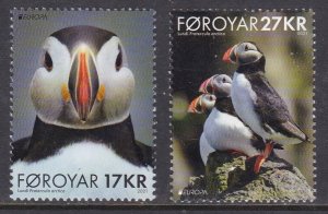 Faroe, Fauna, Birds. EUROPA MNH / 2021