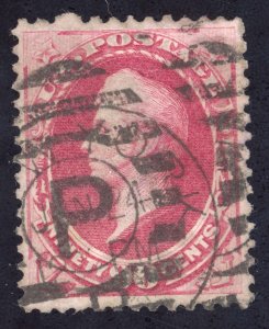 US Scott 166 Used 90c rose carmine Oliver Perry Lot F044 bhmstamps