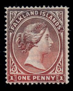 VINTAGE: FALKLAND ISLANDS 1891-1902 OG,LMHR SCOT # 11 $ 100 LOT # VSASFLK1891AXE