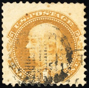 US Stamps # 112 Used VF Light Cancel Scott Value $175.00
